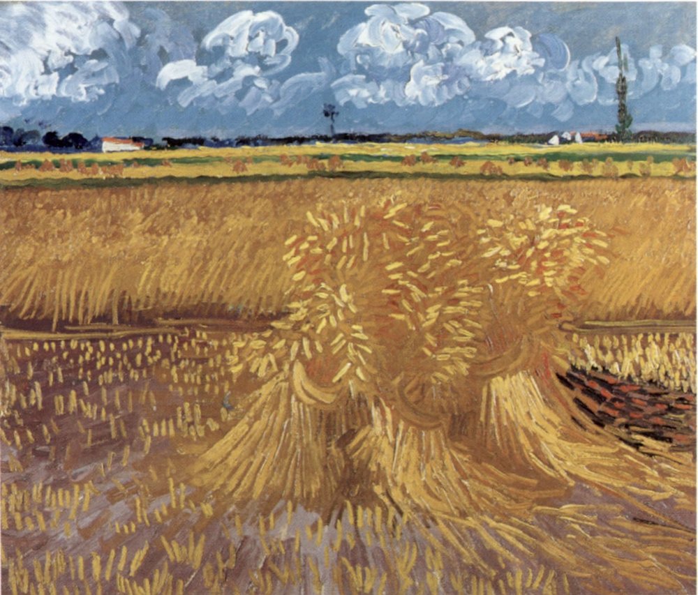 Vincent van Gogh, Champs de blé juin 1888 huile sur canevas, Honolulu Museum of Art